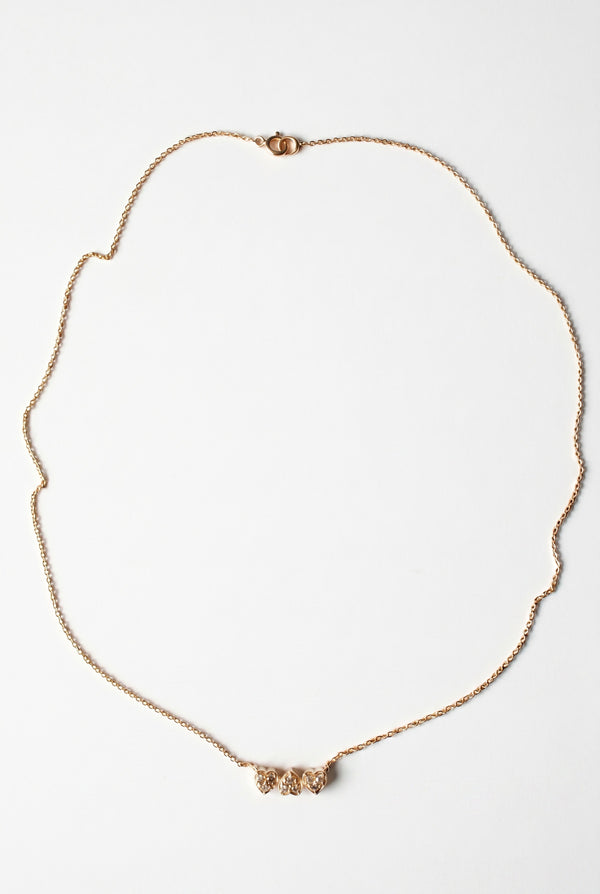 Diamond Heart Choker Necklace