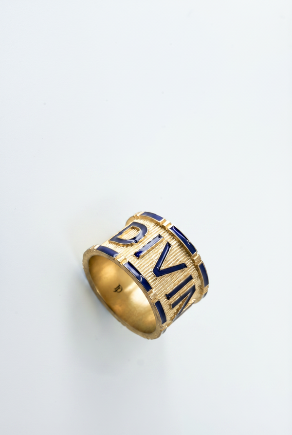 Blue Enamel Ring Divine