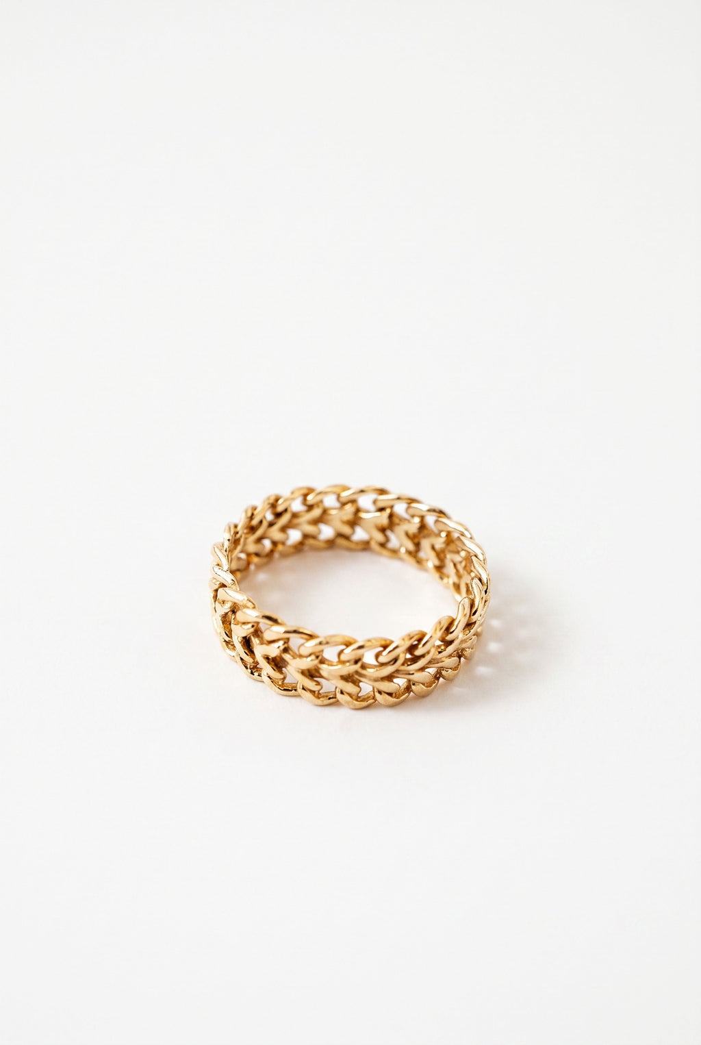Gold Woven Chain Wedding Band