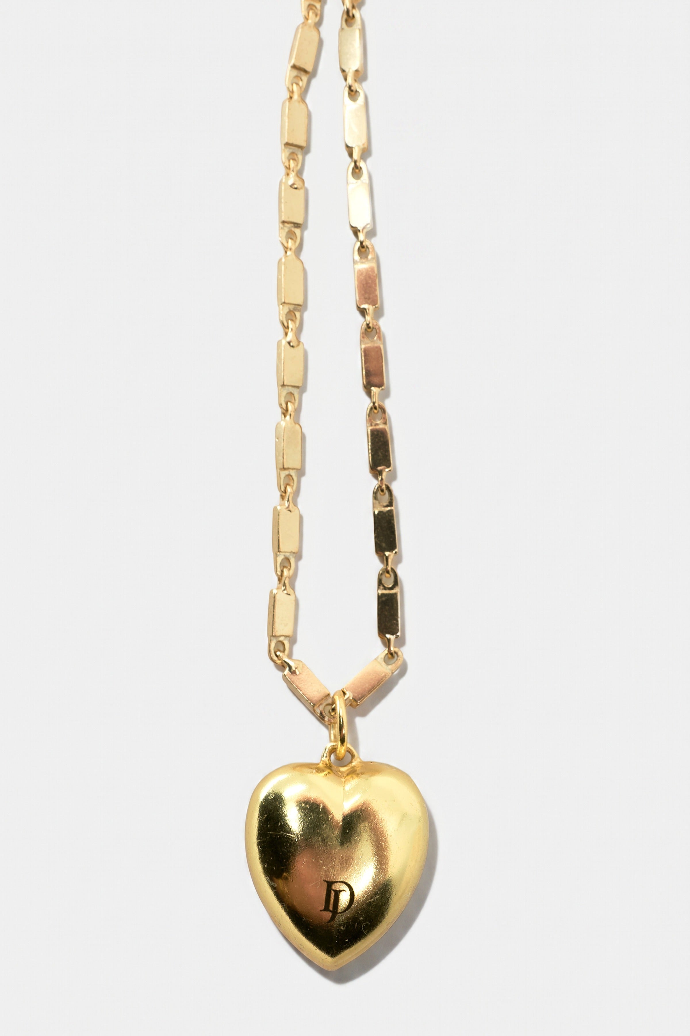 Black Diamond Heart Necklace Black Enamel