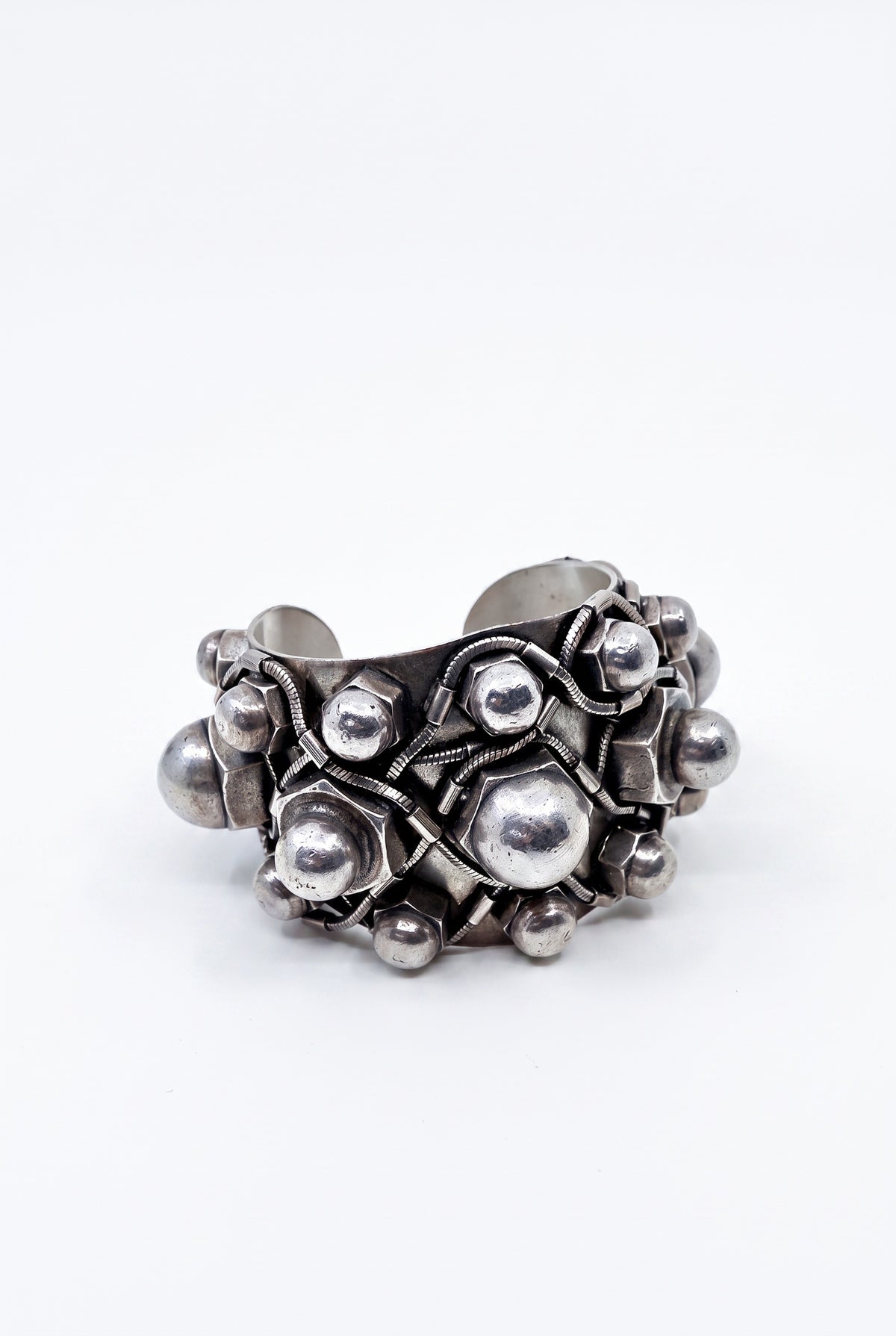 Vintage Industrial Hardware Cuff Bracelet Antiqued Silver Paris 2008