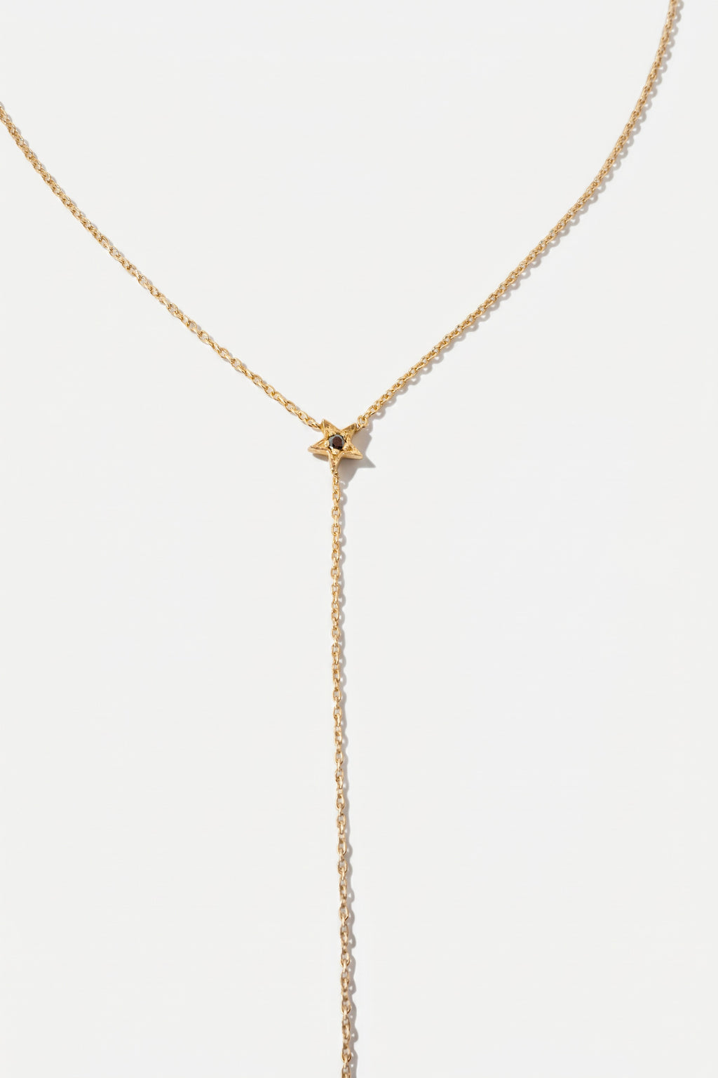 Light Blue Enamel Drop Necklace Diamond Star Sphere