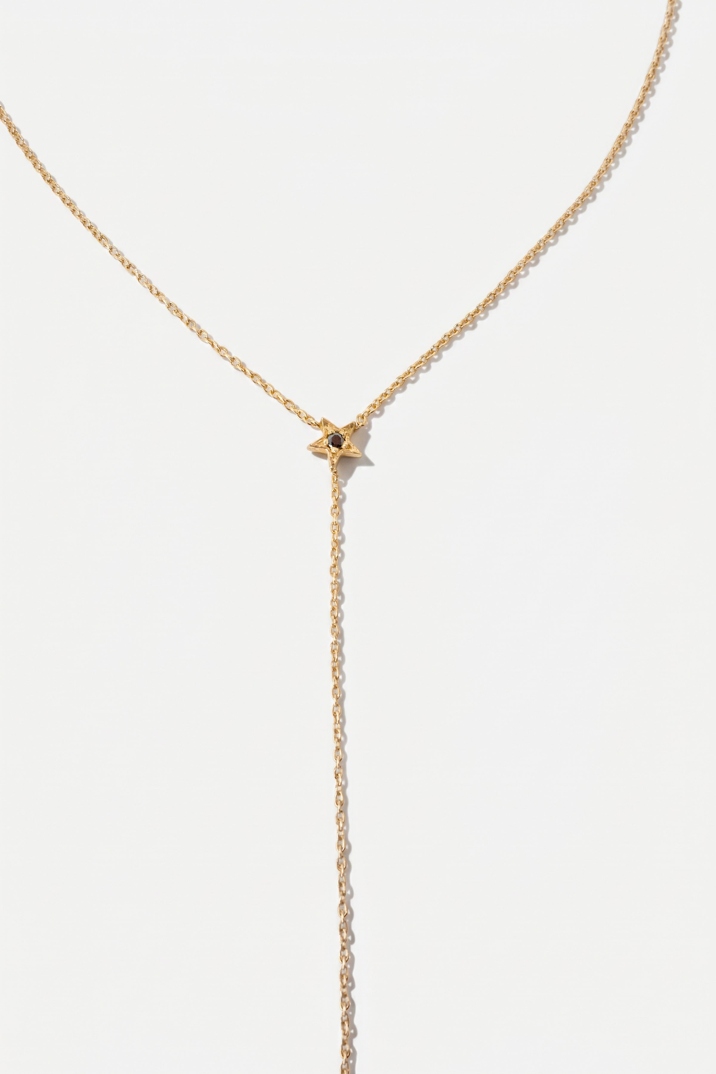Light Blue Enamel Drop Necklace Diamond Star Sphere
