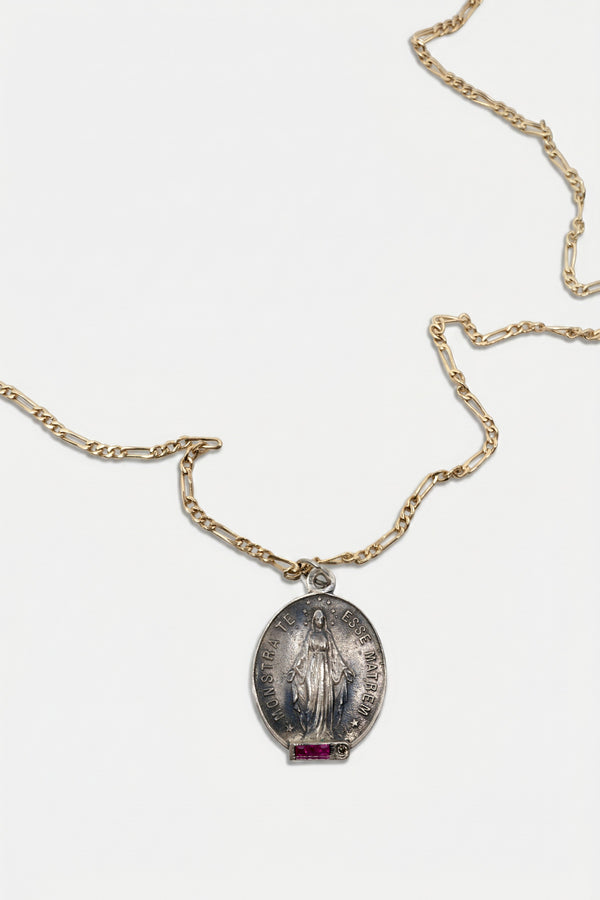 Virgin Mary Medal Necklace