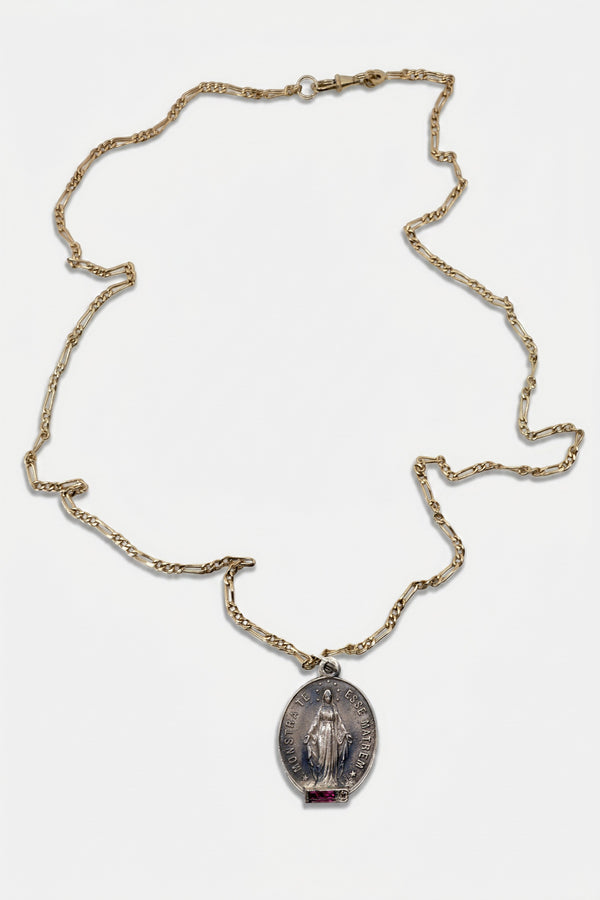 Virgin Mary Medal Necklace