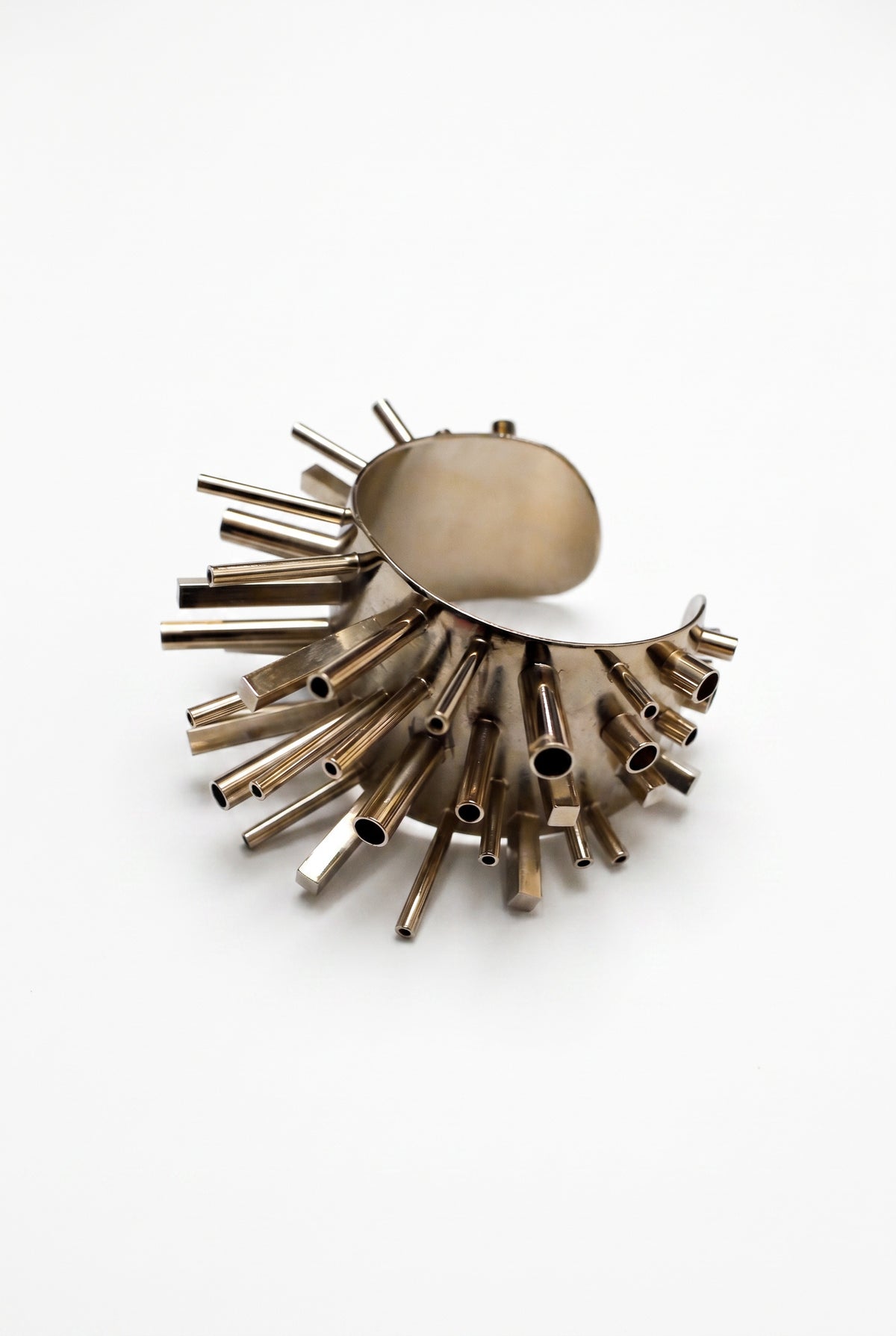 Vintage Gold Spike Cuff Bracelet Sculptural Sample