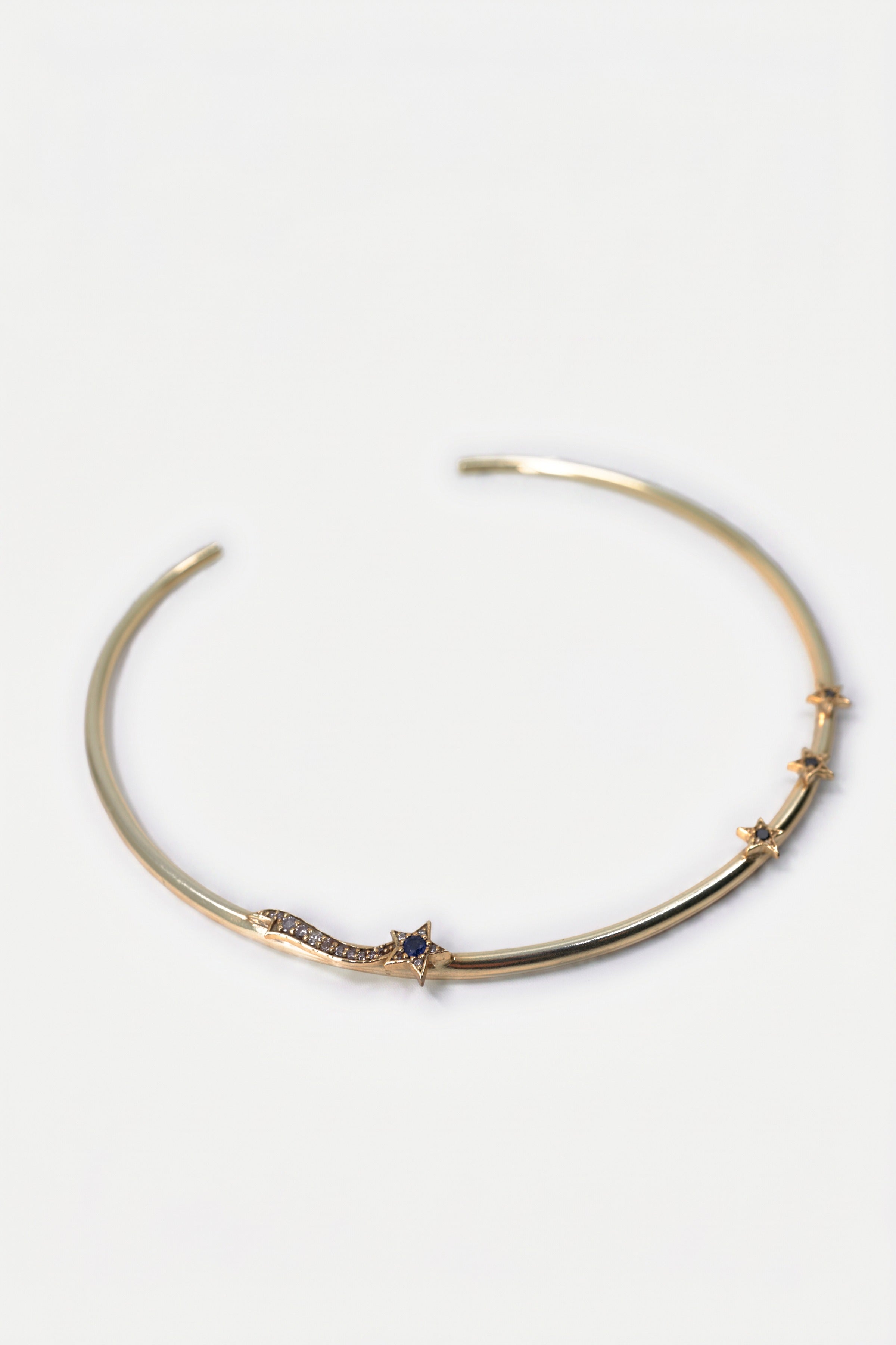 Sapphire Star Necklacke Choker Torque
