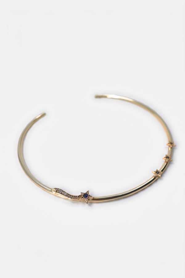 Sapphire Star Necklacke Choker Torque