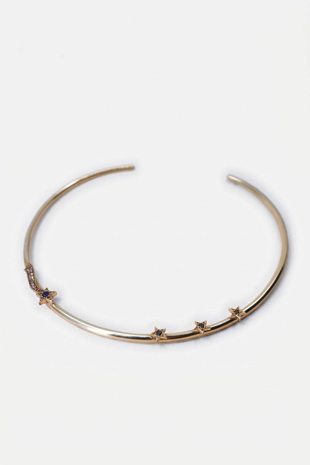 Sapphire Star Necklacke Choker Torque