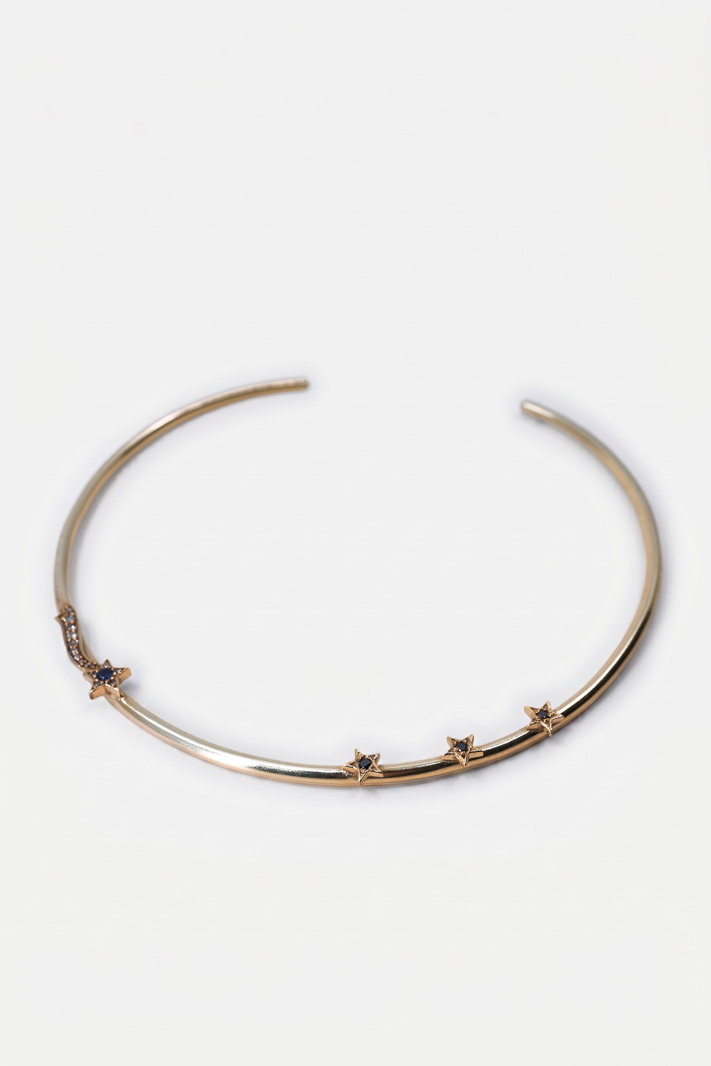 Sapphire Star Necklacke Choker Torque