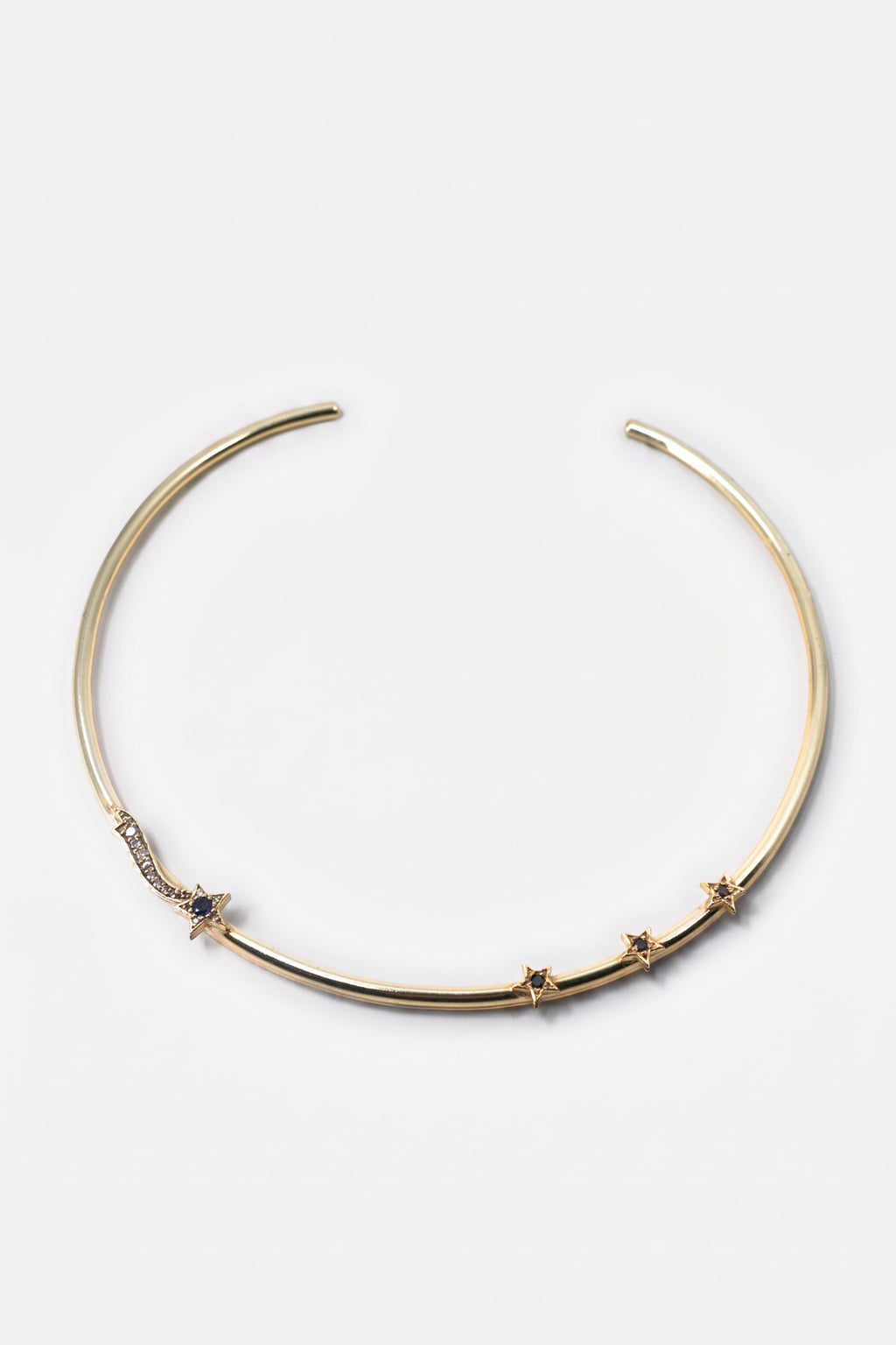 Sapphire Star Necklacke Choker Torque