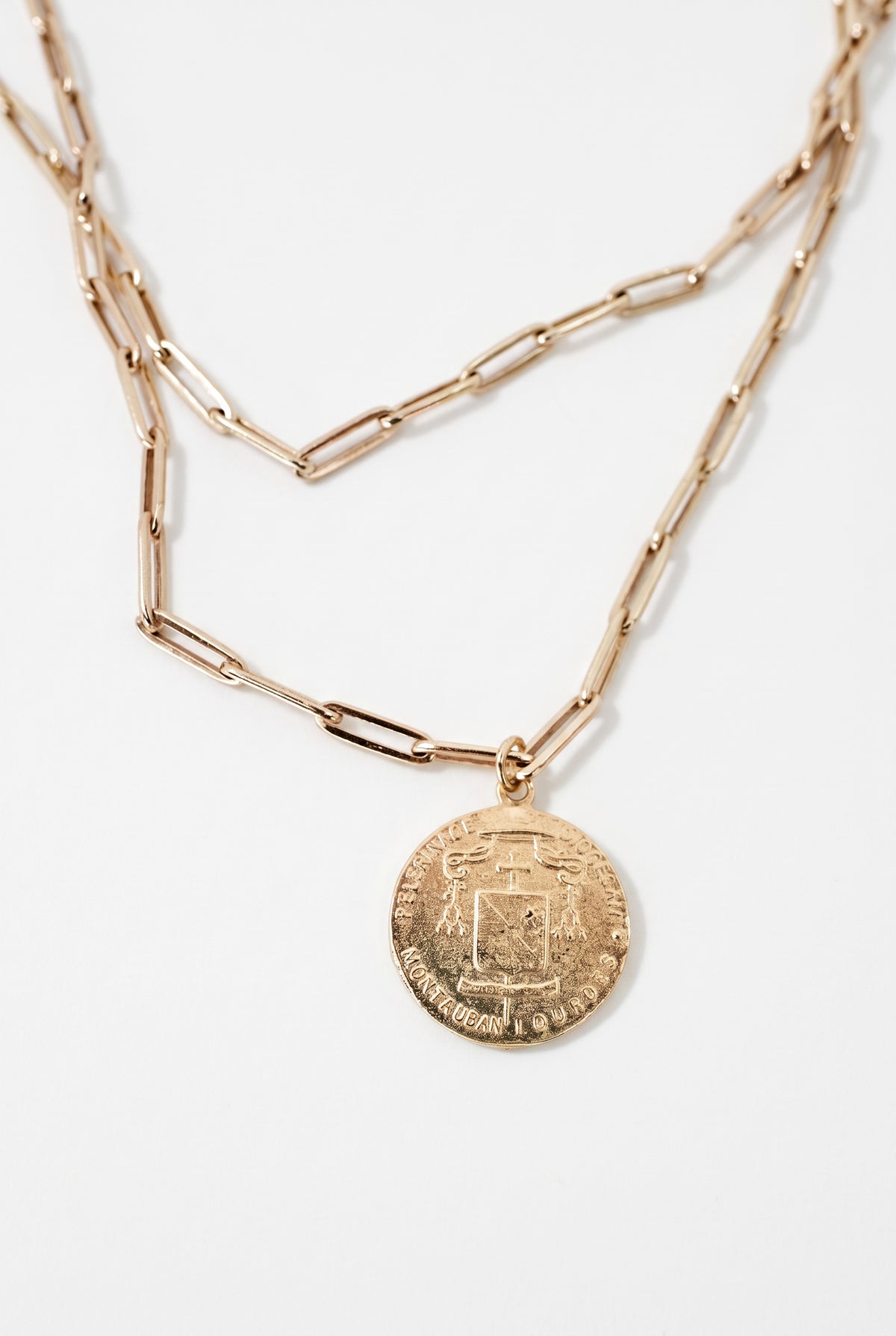 Gold Medal Tanzanite Necklace Paperclip Chain